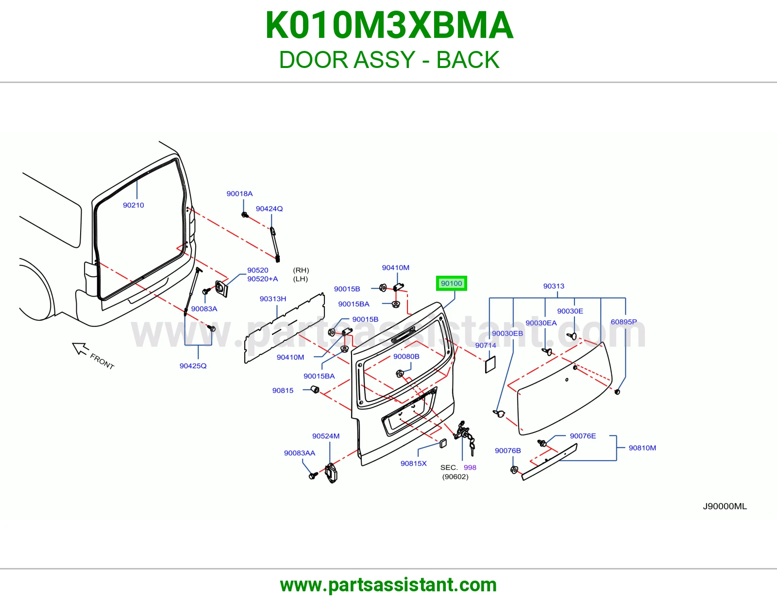 باب شنطه K010M3XBMA