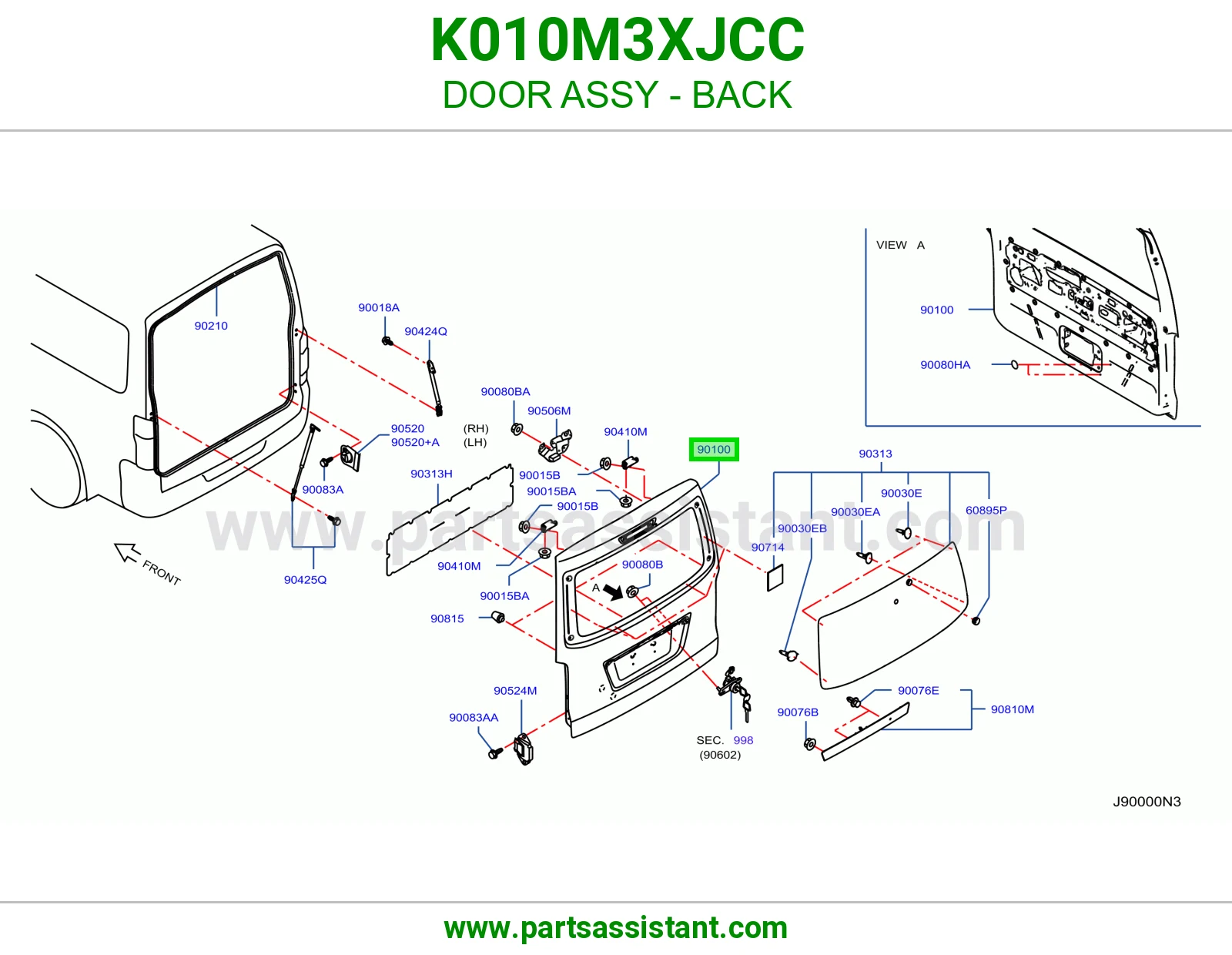 باب شنطه K010M3XJCC