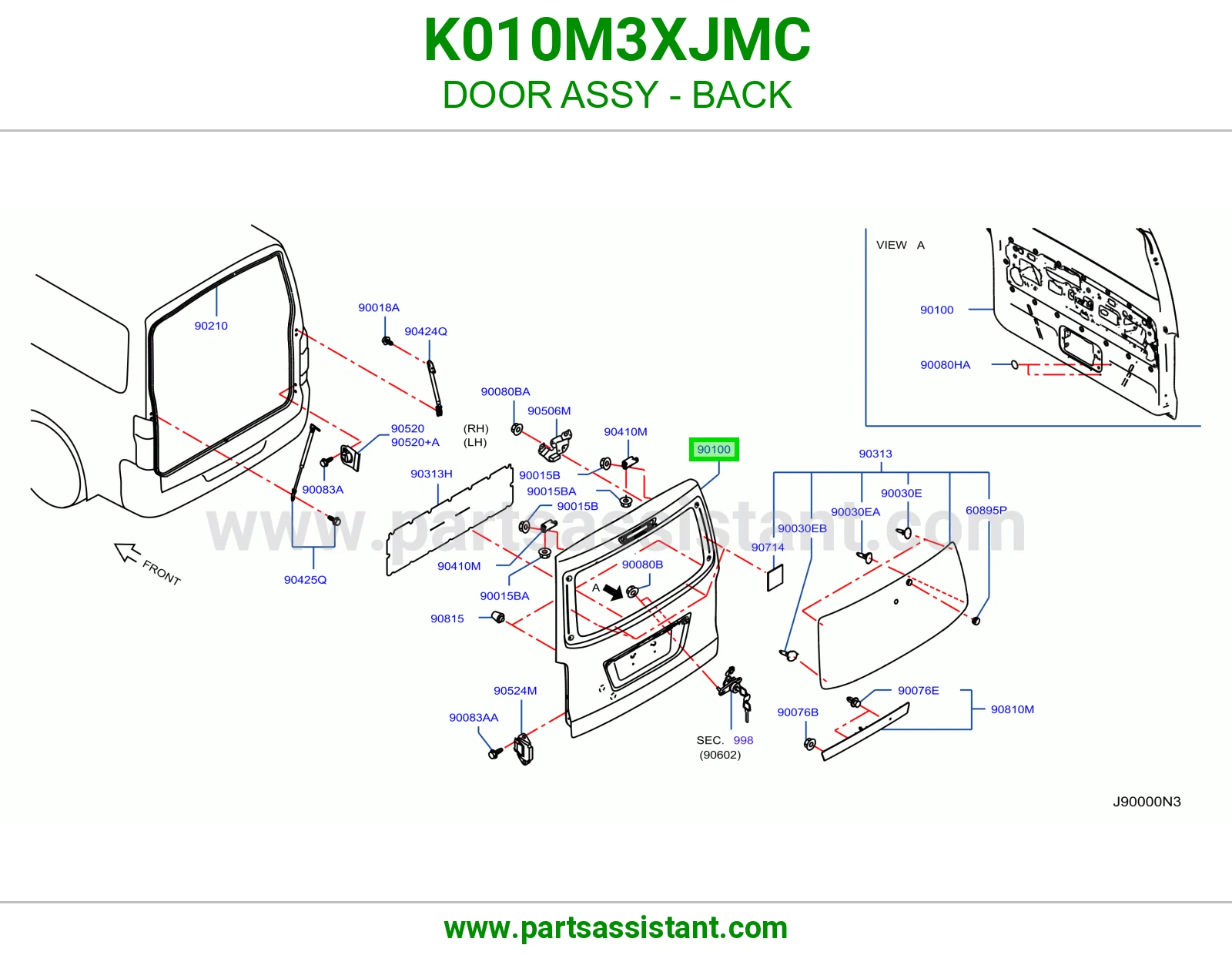 باب شنطه K010M3XJMC
