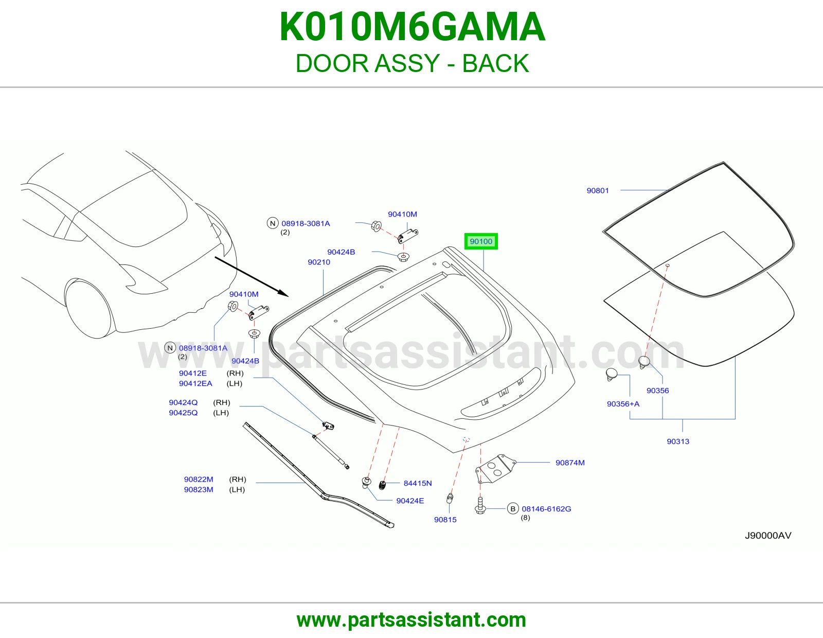 باب شنطه K010M6GAMA