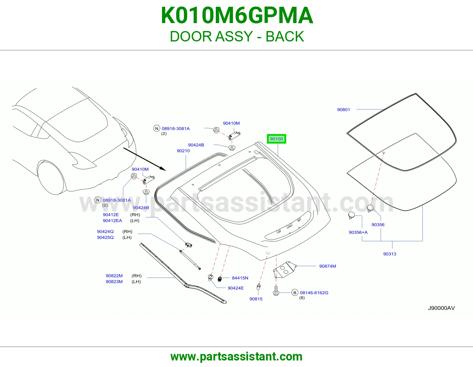 باب شنطه K010M6GPMA