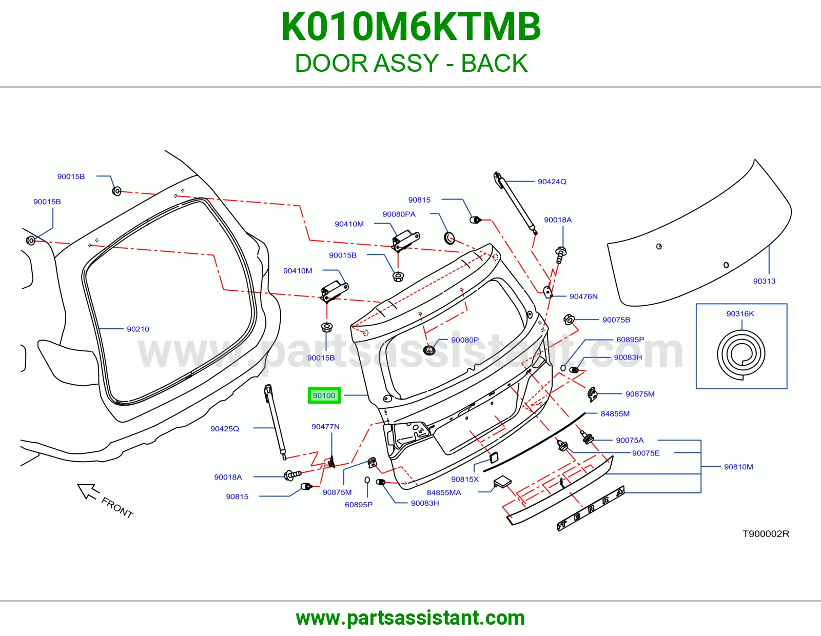 باب شنطه K010M6KTMB