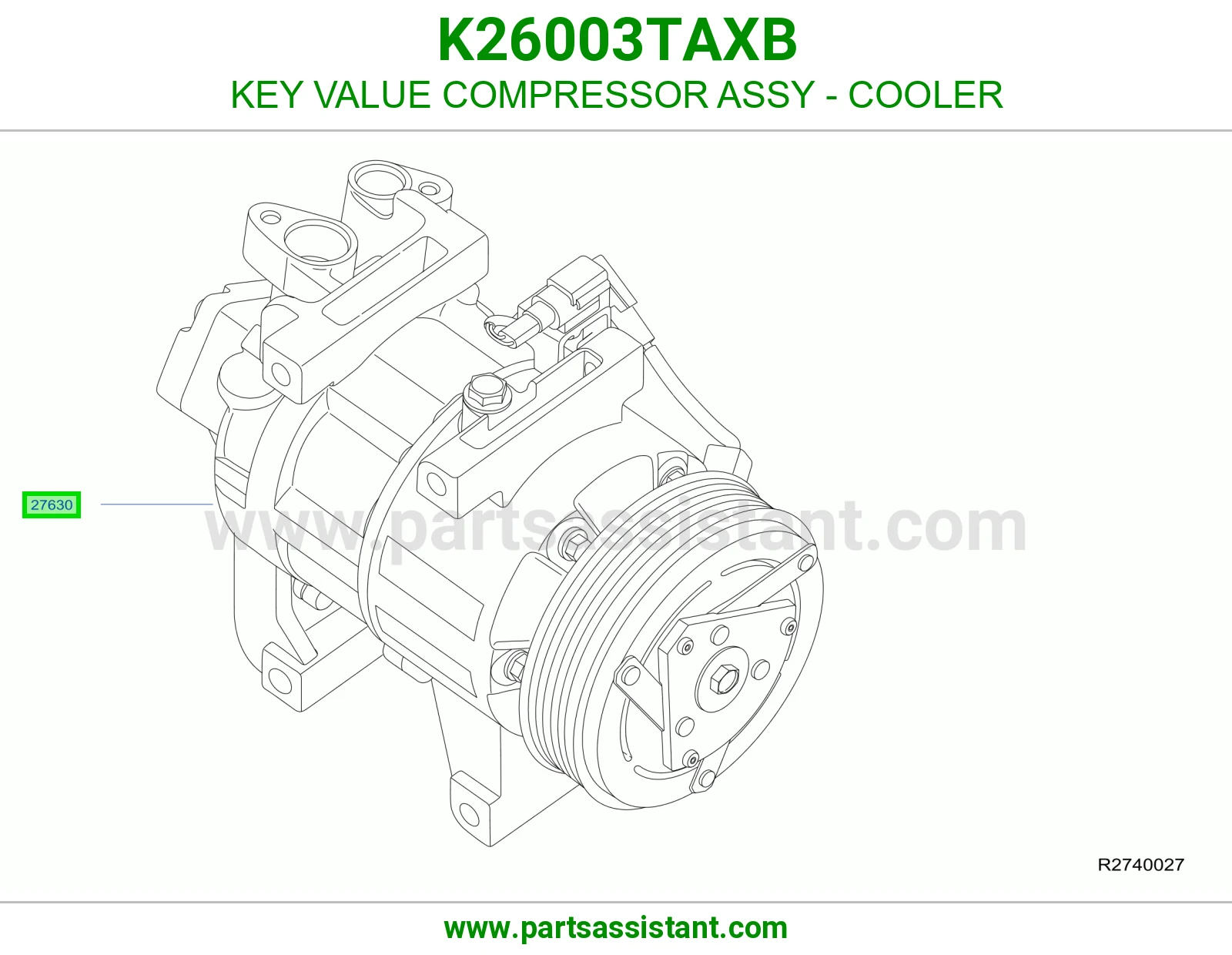 كمبروسر مكيف K26003TAXB