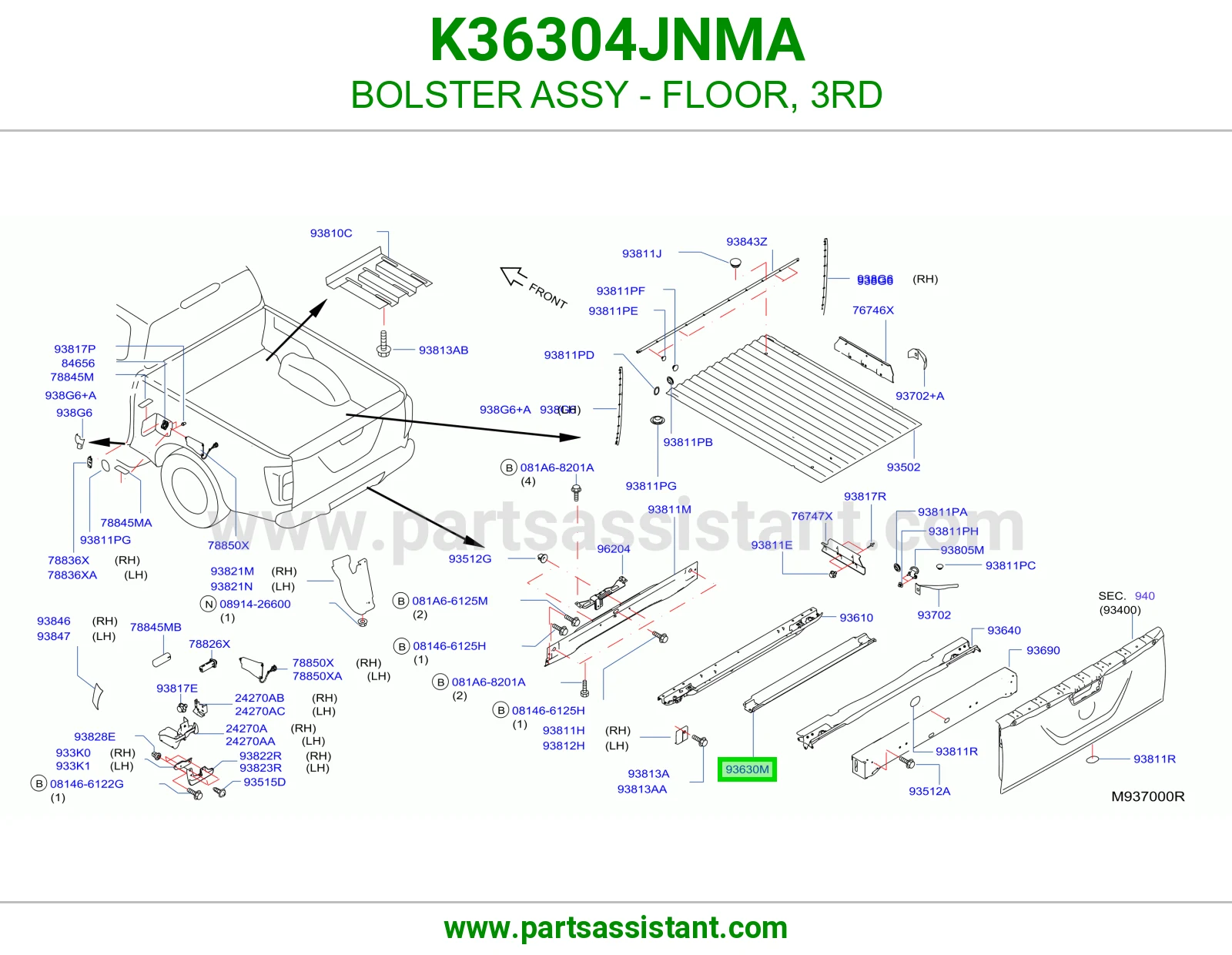 جسر أرضية ثالث كامل K36304JNMA