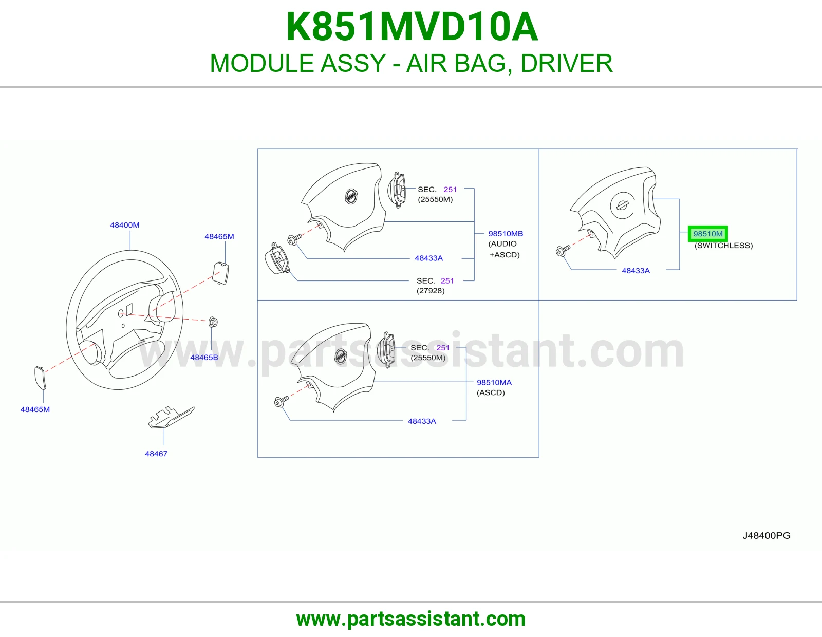 ارباق دركسون K851MVD10A