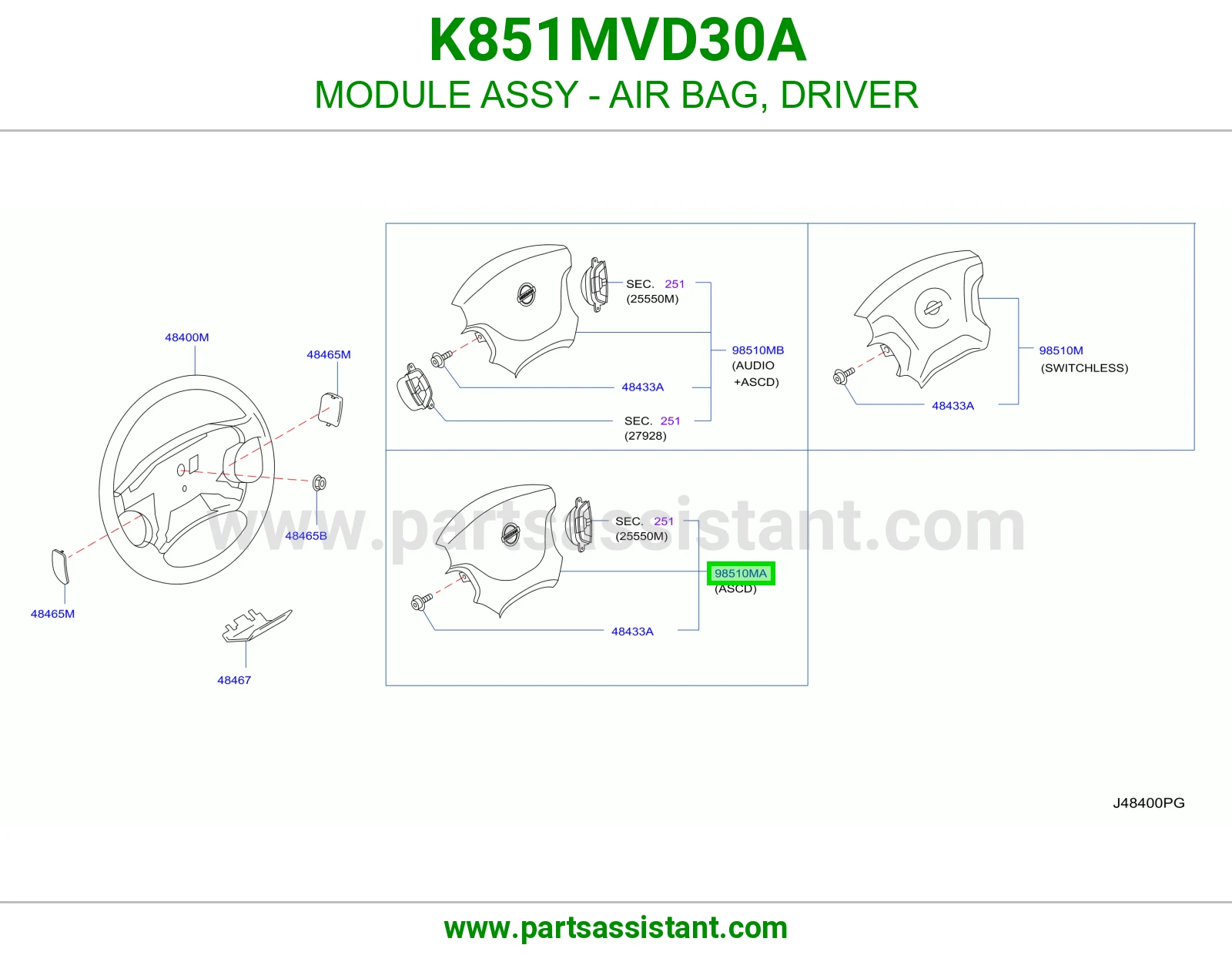 وحدة ايرباق سواق كاملة K851MVD30A