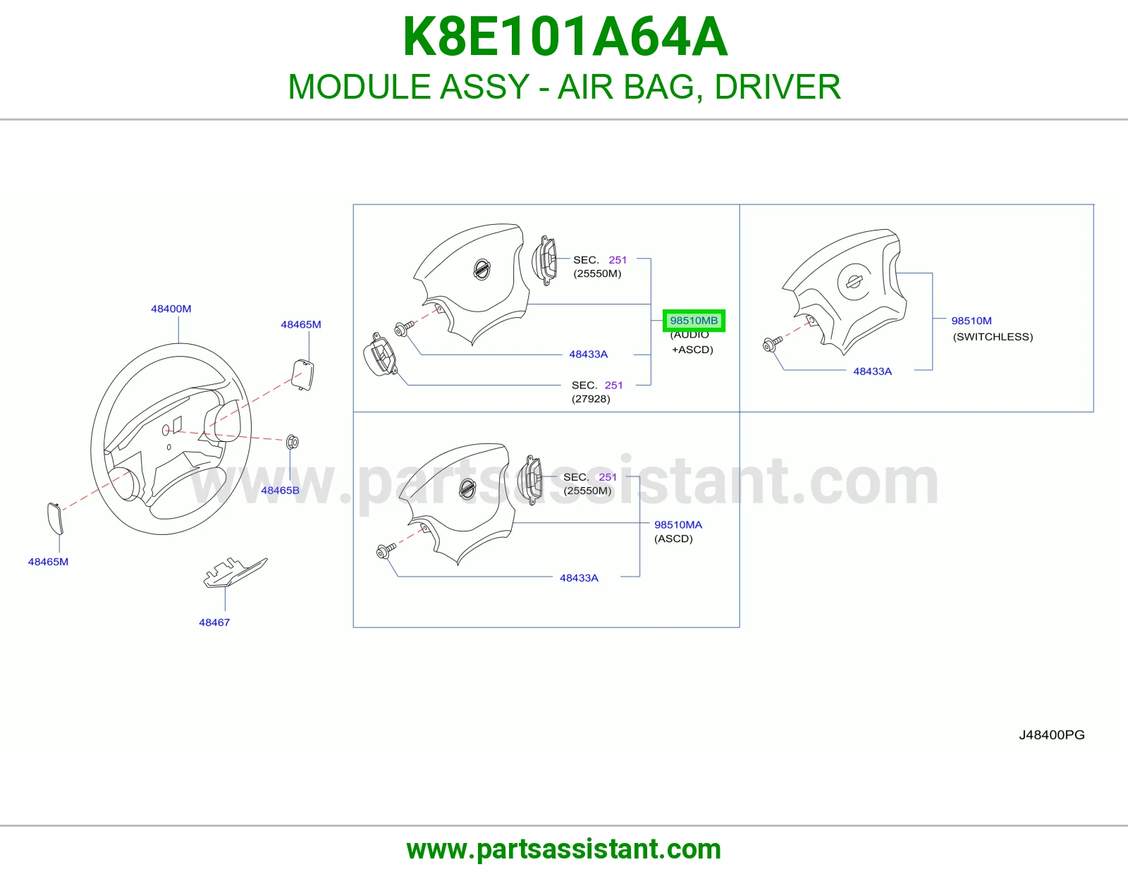 وحدة ايرباق سواق كاملة K8E101A64A