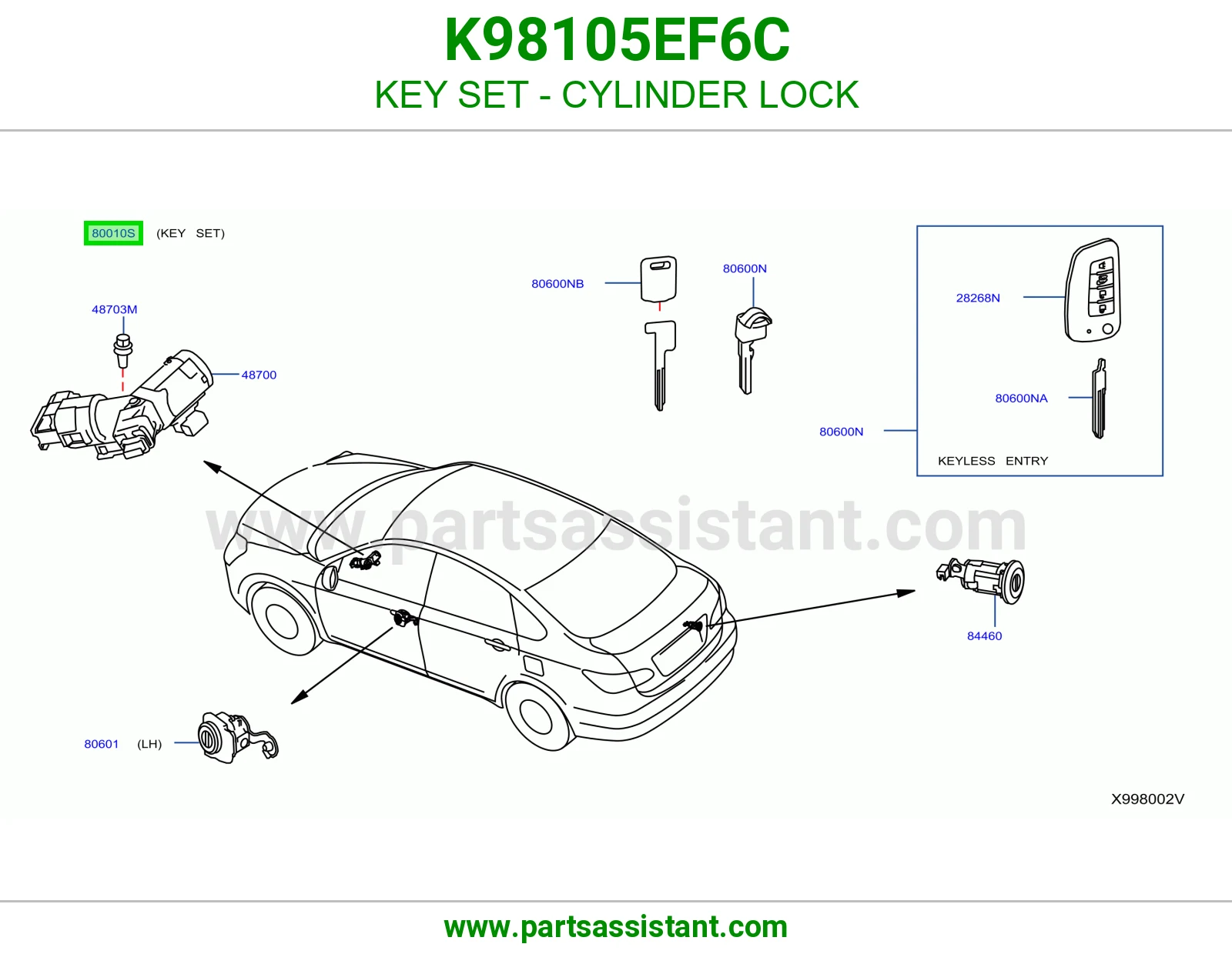 طقم سويتش كامل K98105EF6C