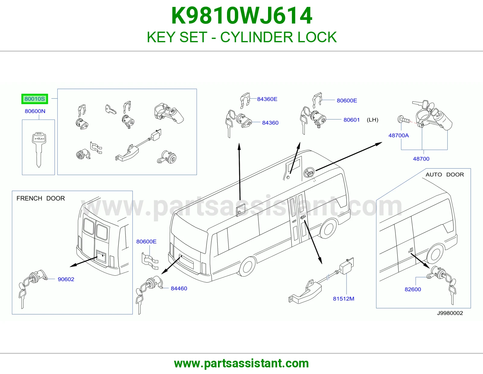 طقم سويتش كامل K9810WJ614