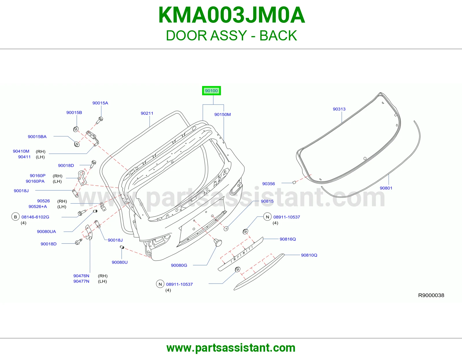 باب شنطه KMA003JM0A