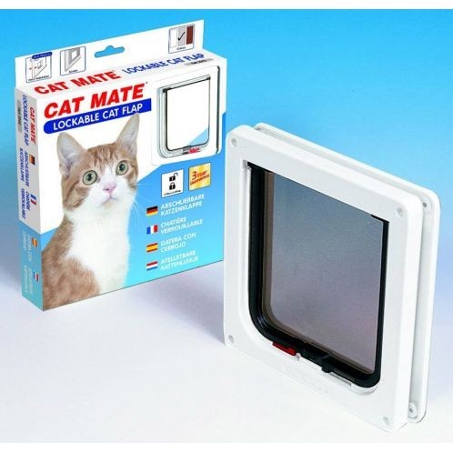 Cat Mate 304W Lockable Cat Flap - White - Closer Pets