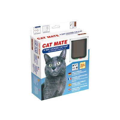 Cat Mate 235W  4 utas Zárható Macskaajtó, Alagúttal - Fehér - Closer Pets