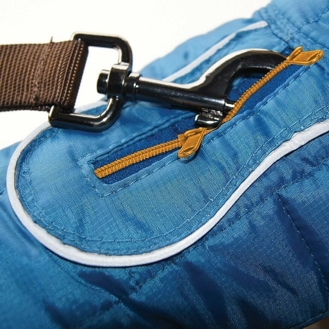 Kurgo Loft Dog Jacket M  COASTAL BLUE-ORANGE - M