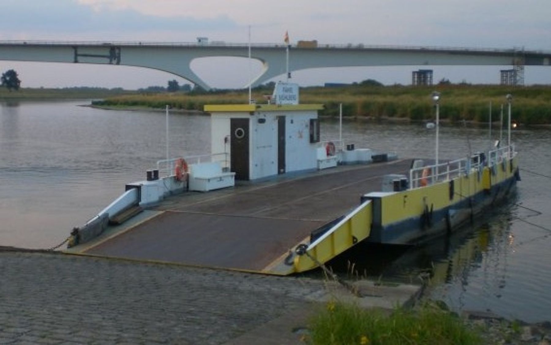 For the Elb-Havel-Land we are rebuilding the Sandau ferry, and for Mühlberg we are building a new yaw rope ferry.