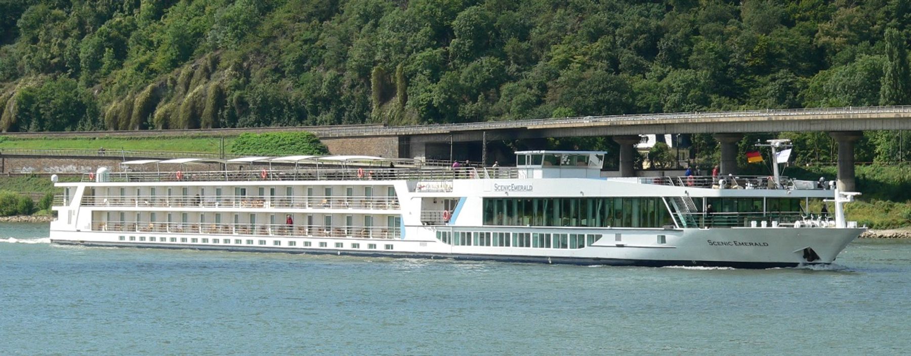 Increasingly larger river cruise ships like "Scenic Emerald" are being built for Scenic Tours.