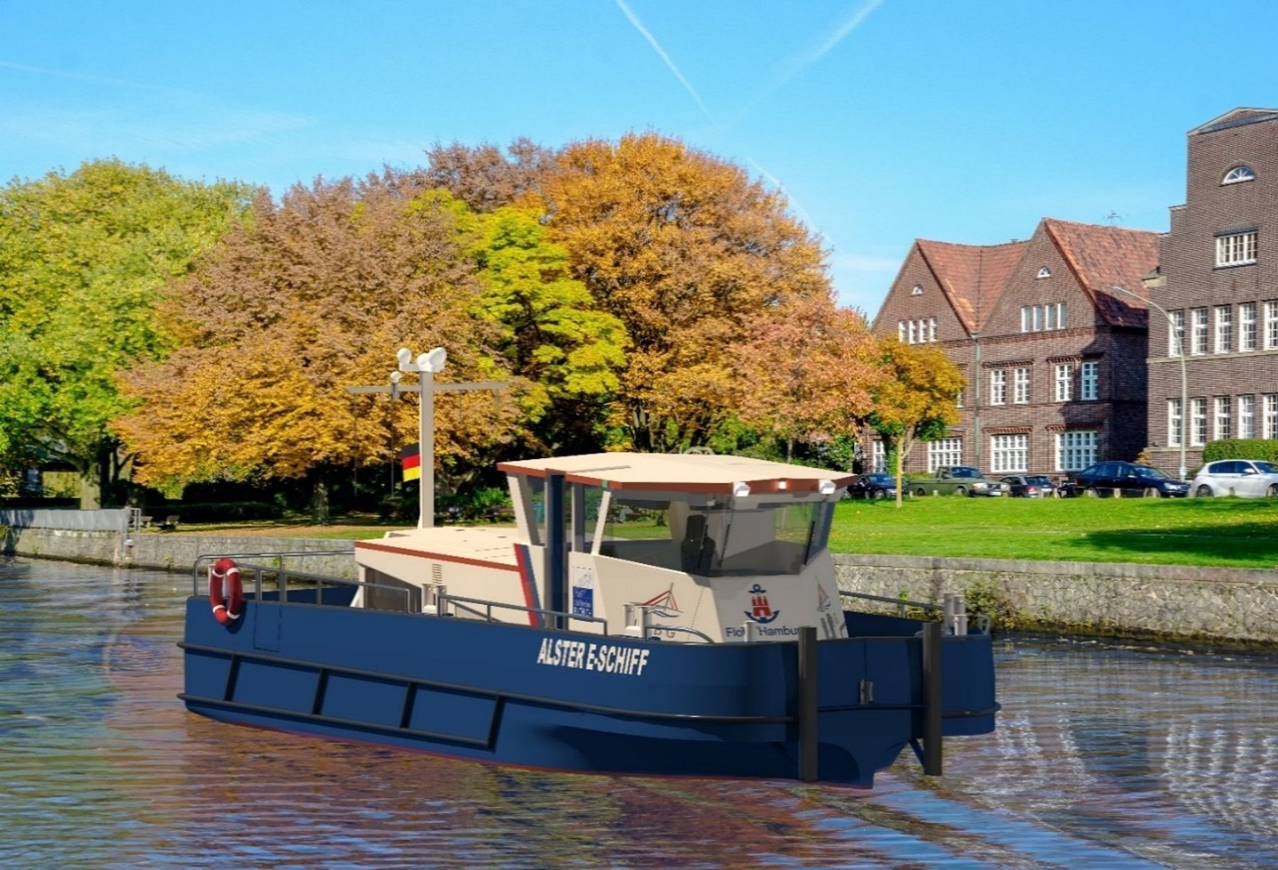 Electric Port Authority boat