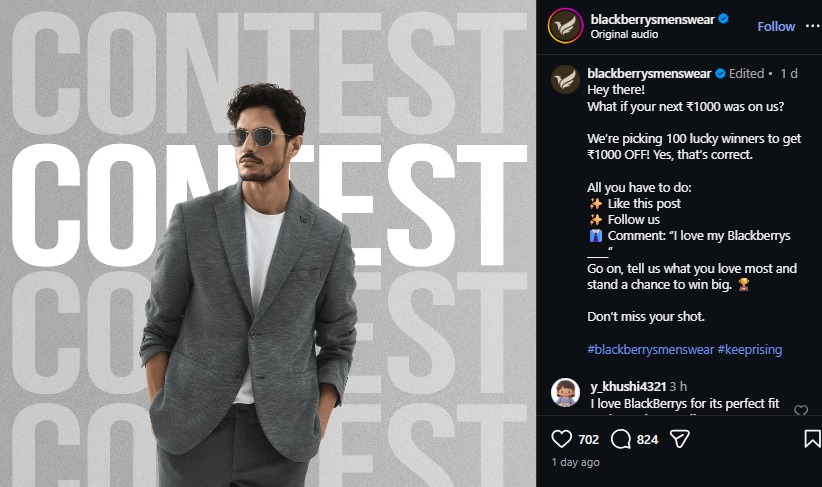 Blackberrys ₹1000 OFF Offer 2026