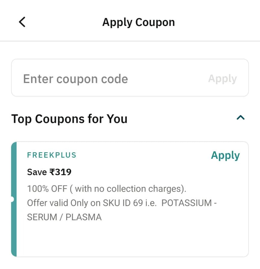 FREE Potassium Test Apollo Offer 2026