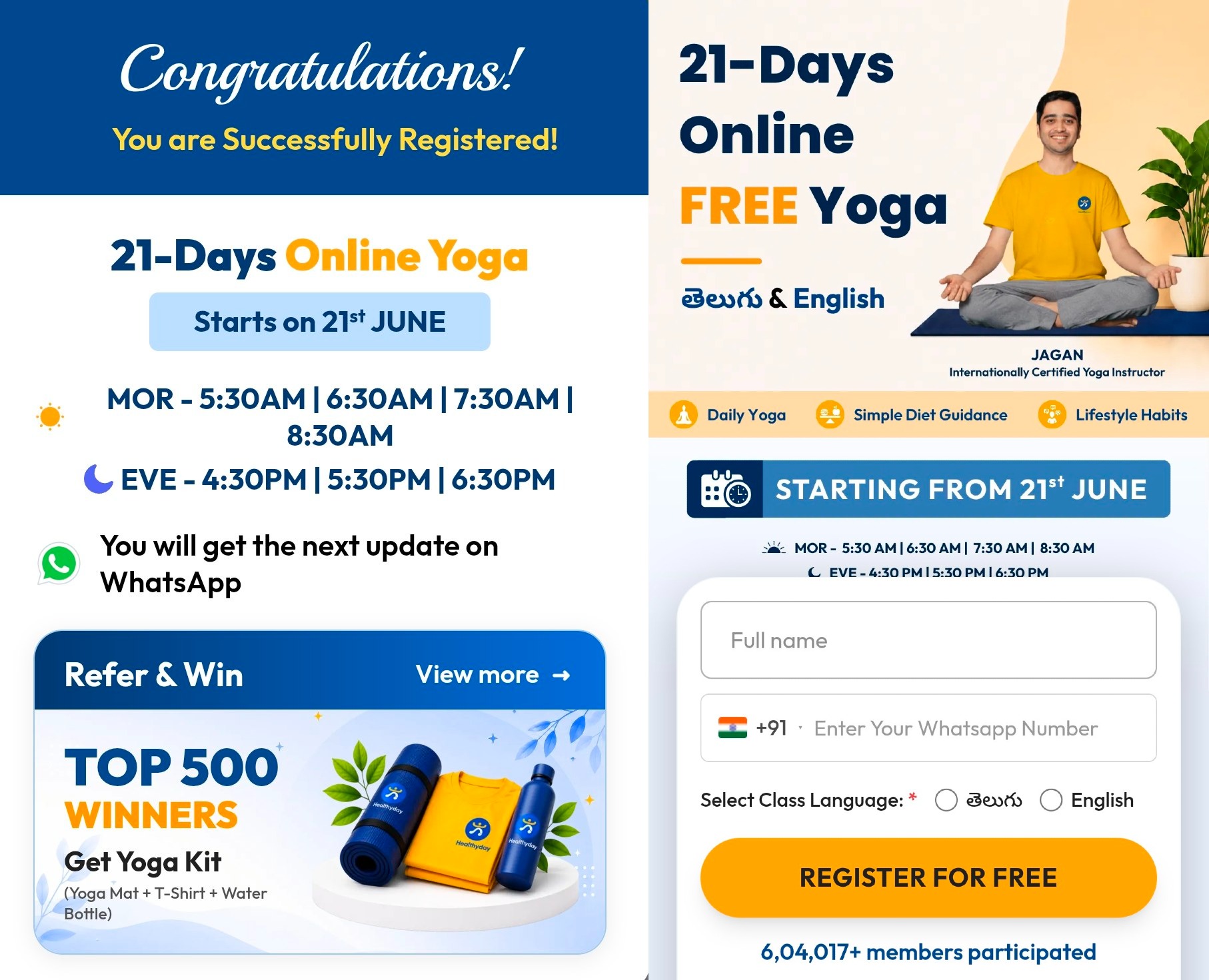 Healthyday Free Yoga Kit Contest