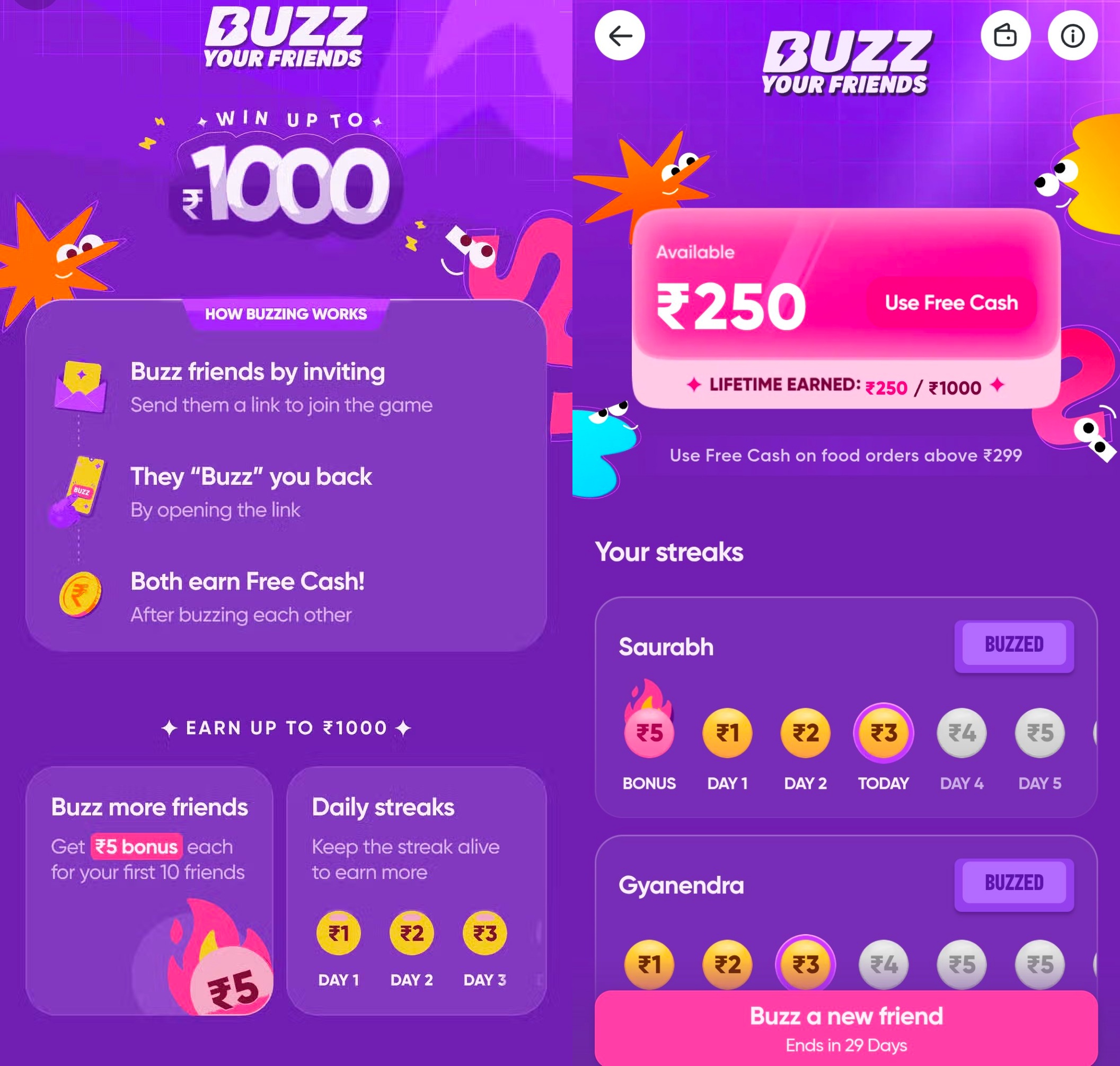 Swiggy Buzz Your Friends Offer 2026 Earn Up to ₹1000 Free Cash Easily