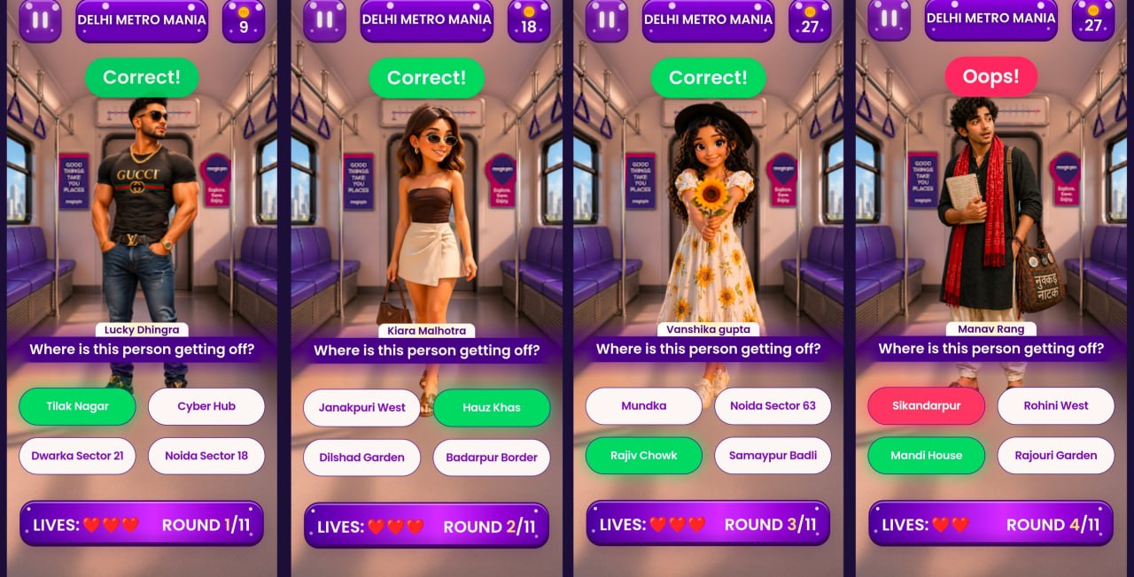 Magicpin Delhi Metro Mania Offer - Win Free ₹30 Delhi Metro Ticket