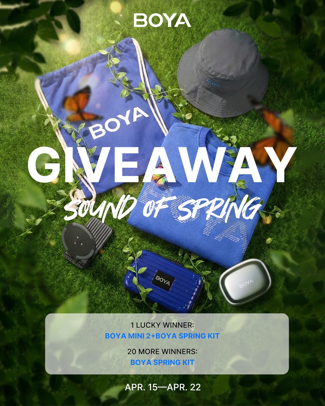 BOYA Giveaway 2026 - Win BOYA Mini 2 & Spring Kit