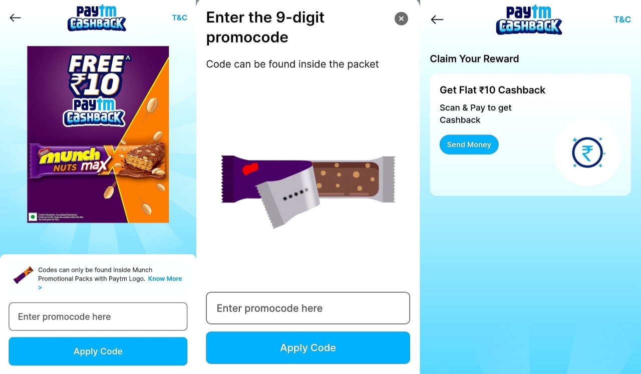 Munch Max Nuts ₹10 Cashback Offer 2026