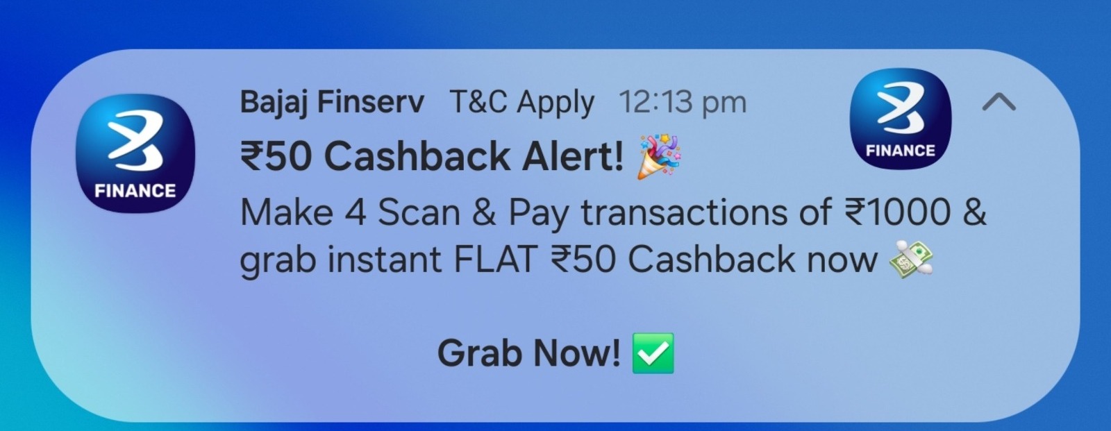 Bajaj Finserv ₹50 Cashback Offer 2026