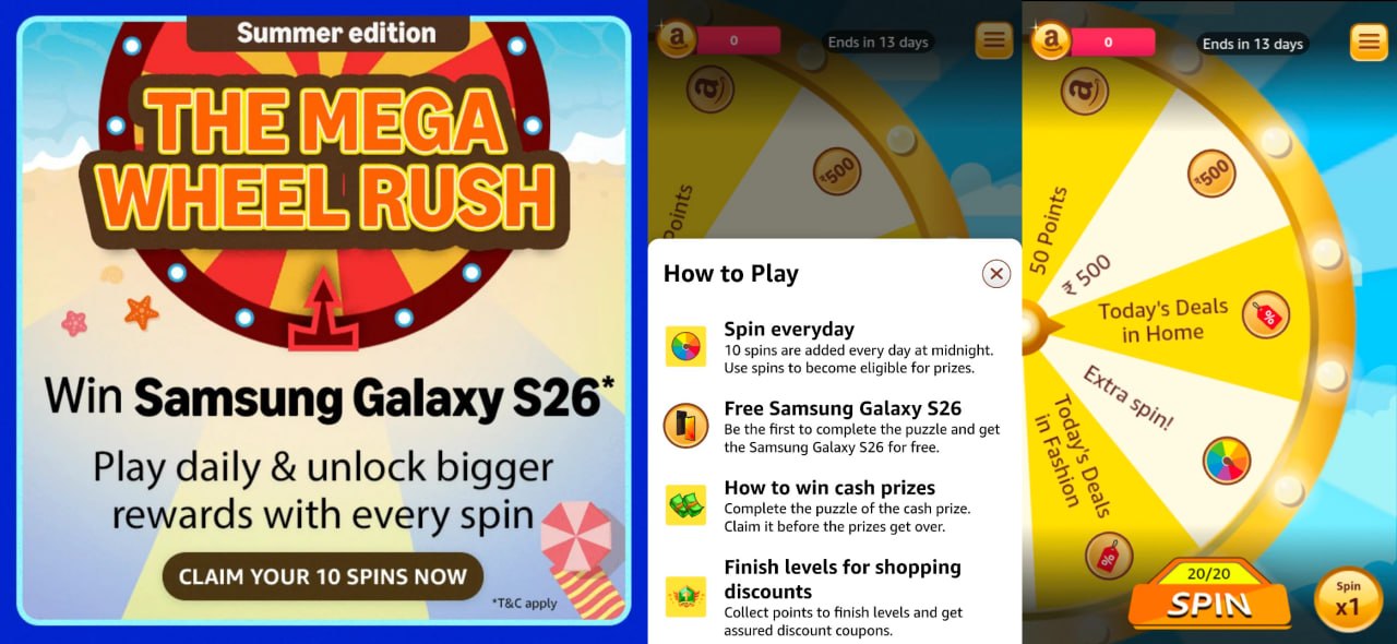 Amazon Mega Wheel Rush