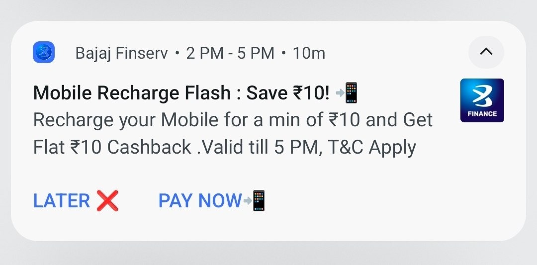 Bajaj ₹10 Cashback Offer 2026