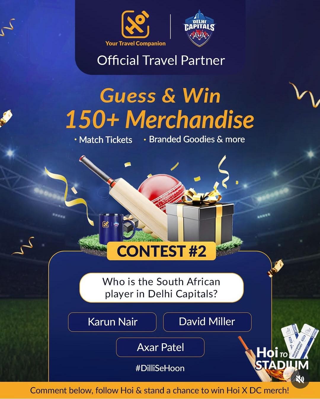 Delhi Capitals Guess and Win Contest 2026