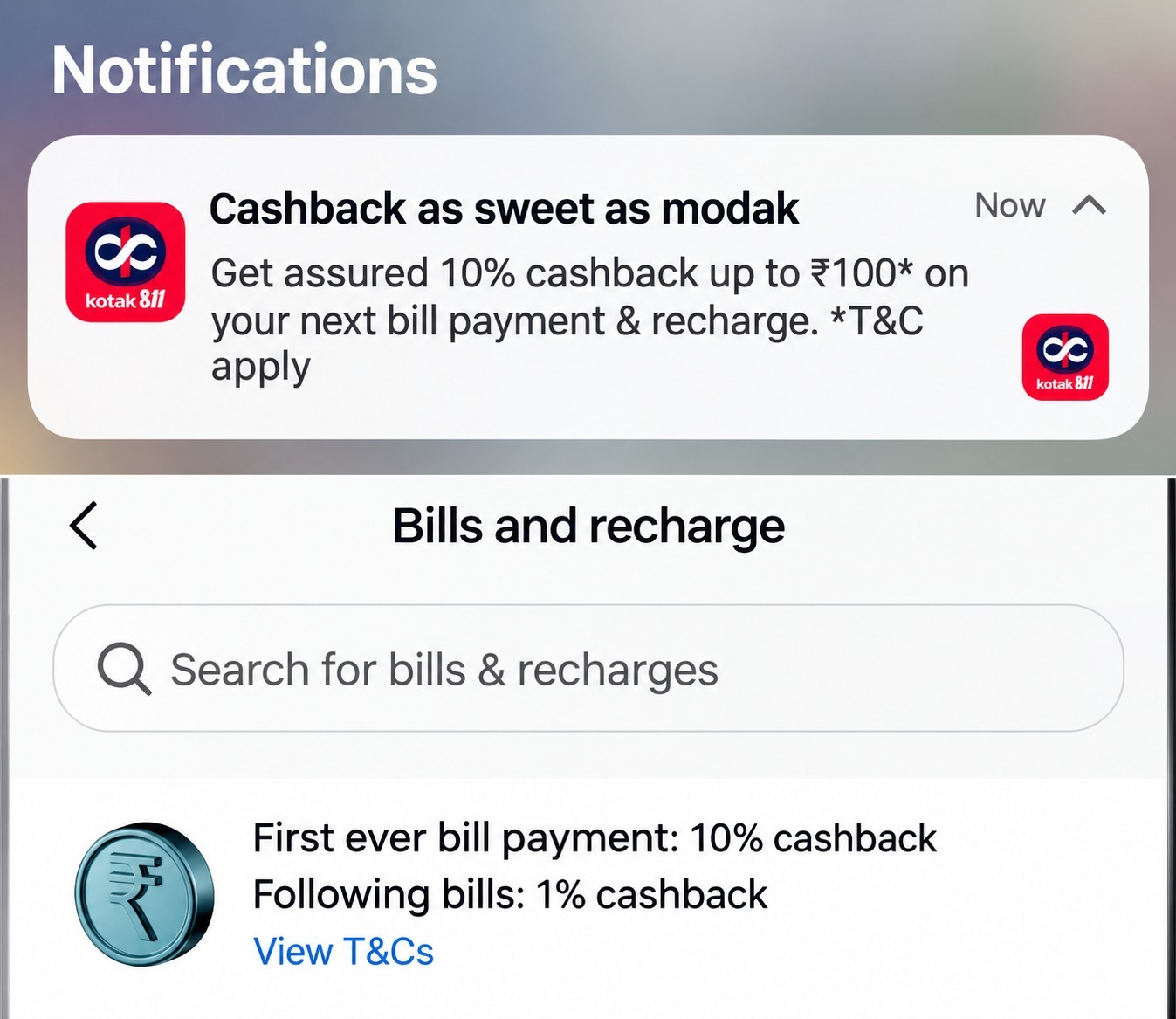 Kotak 811 Flat 10% Cashback Offer
