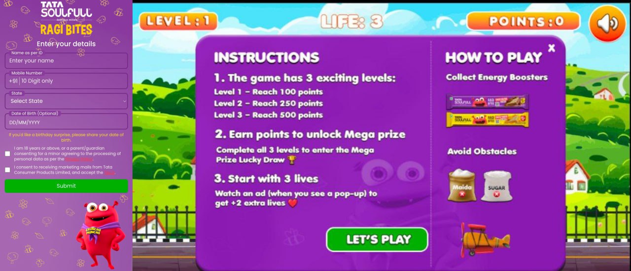 Tata Soulfull Ragi Bites Play & Win contest 2026