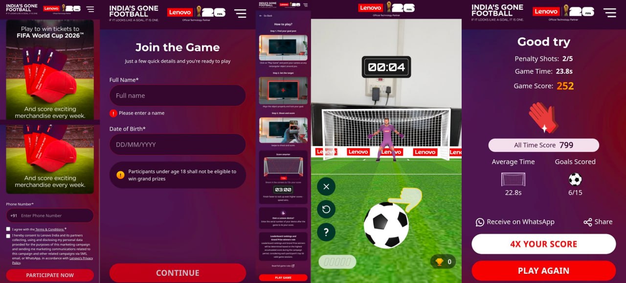 Lenovo FIFA World Cup 2026 Contest Game India