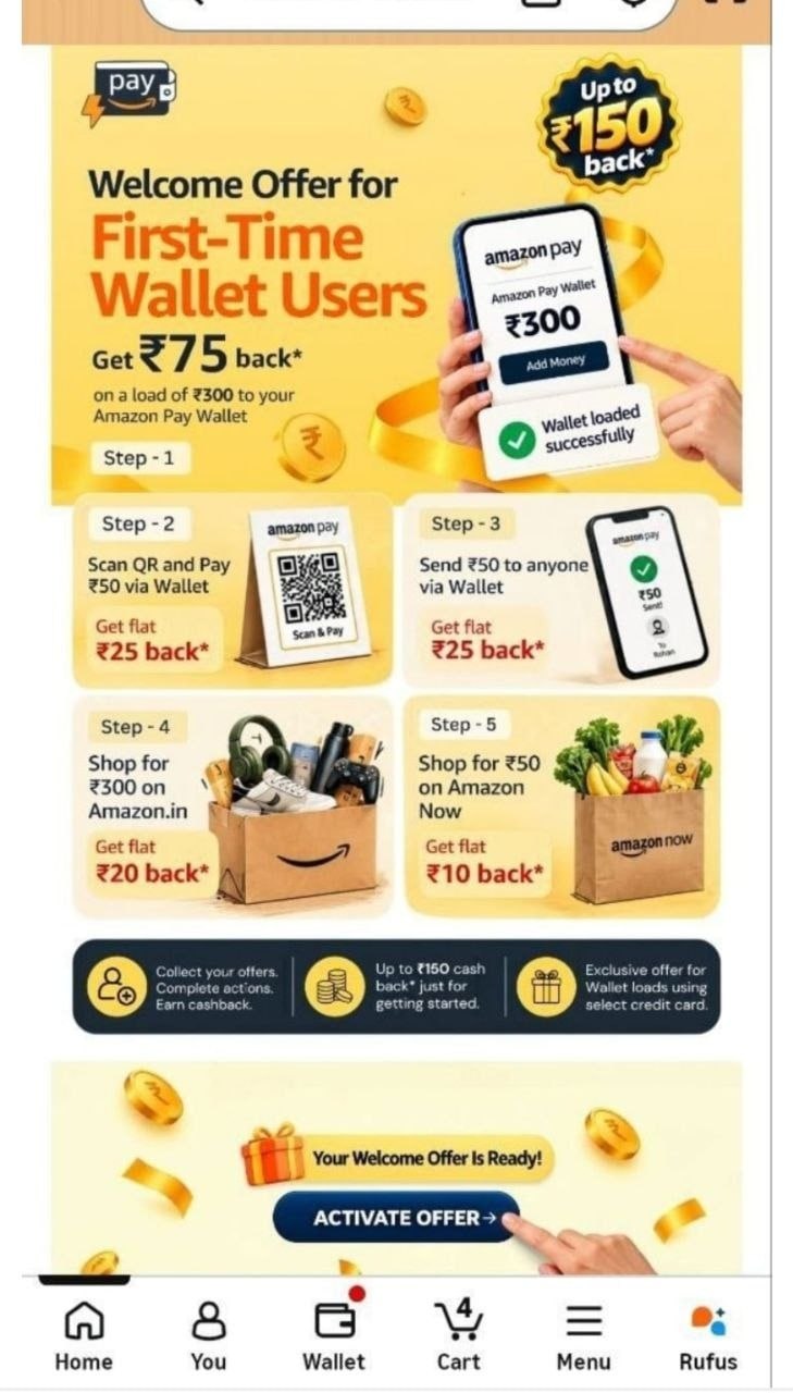 Amazon Pay Wallet New User Offer 2026