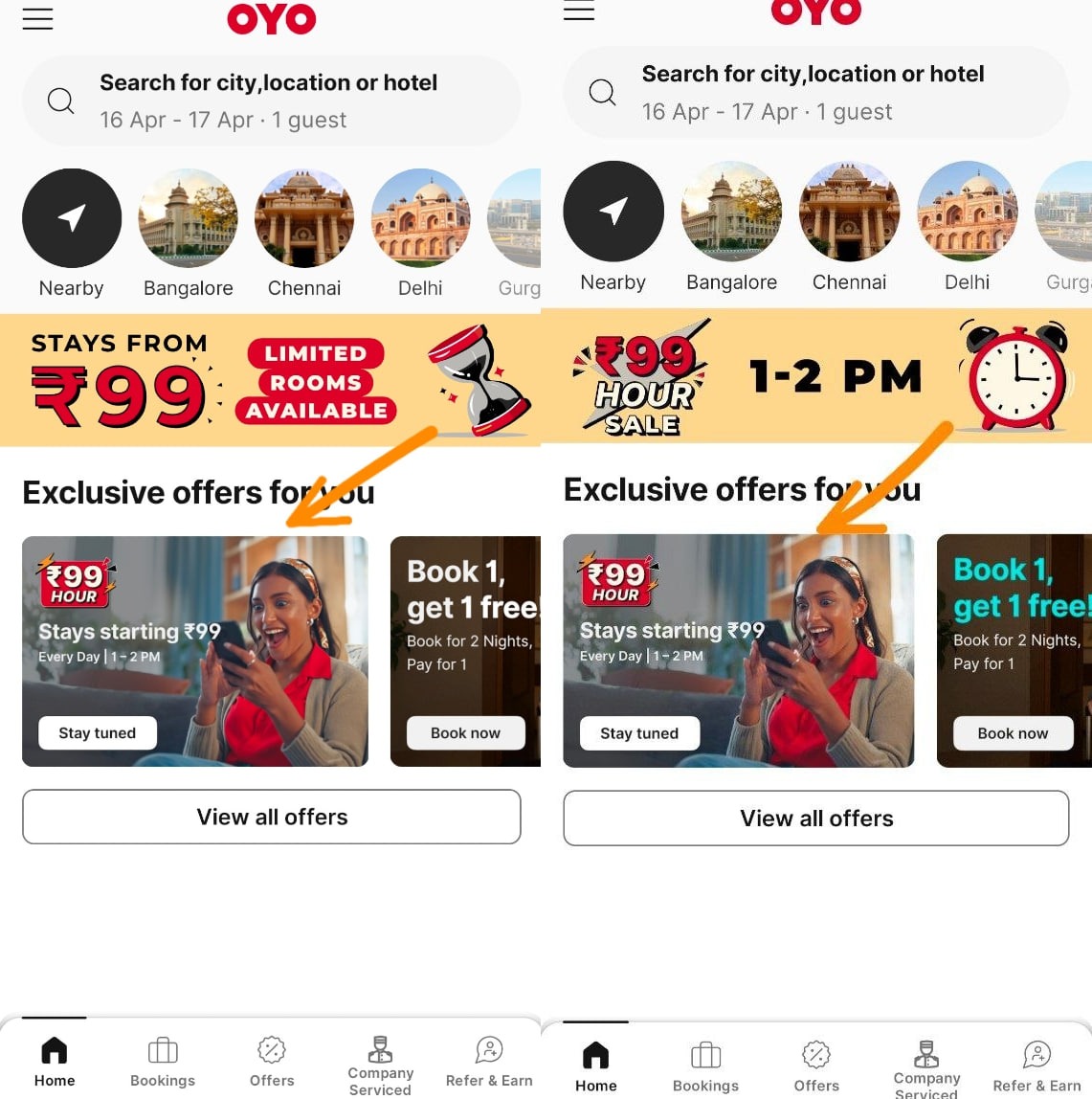 Exclusive OYO ₹99 Hotel Offer 2026