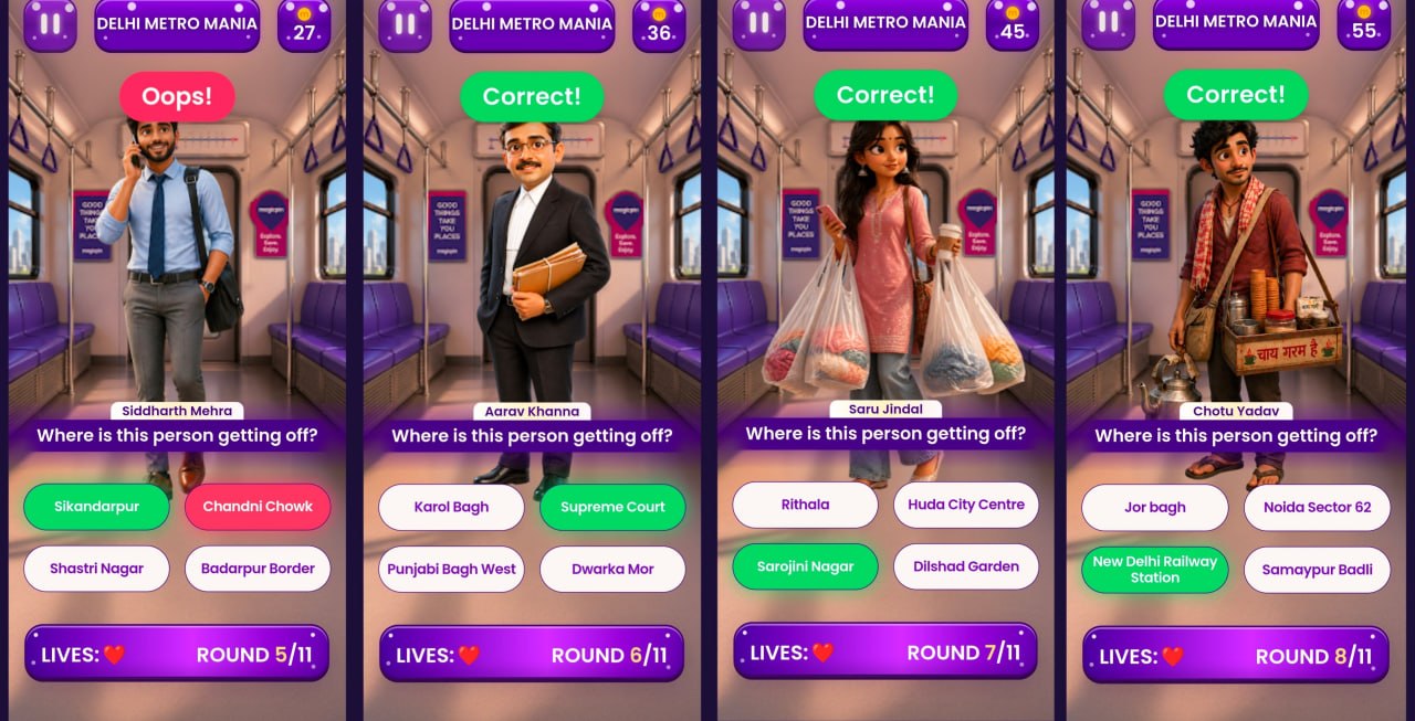Magicpin Delhi Metro Mania Offer is a fun Play & Win game