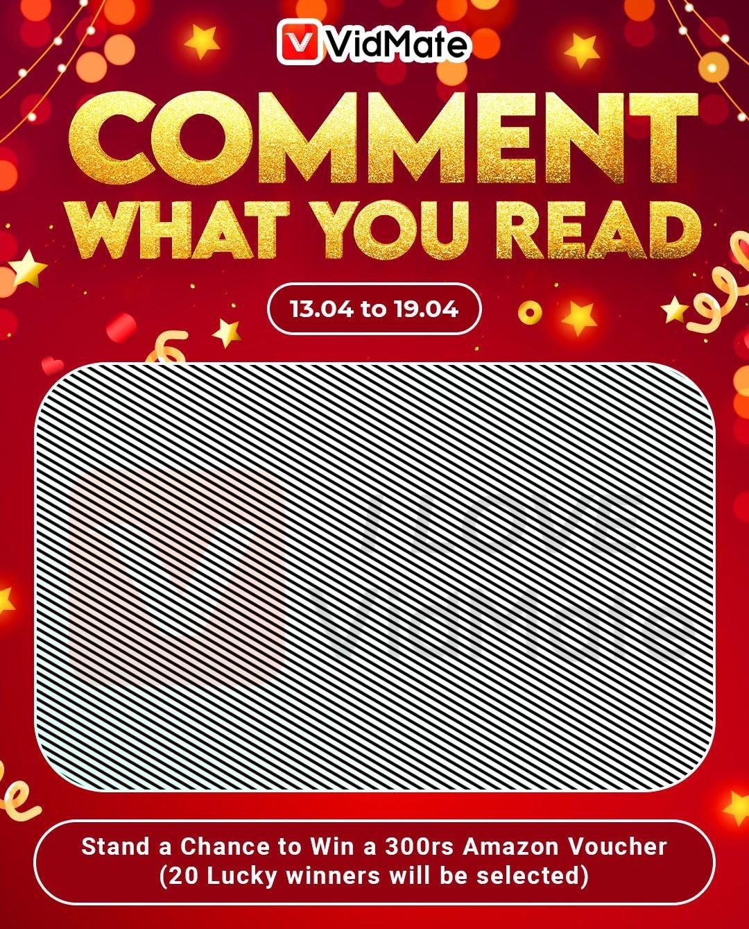 Exclusive VidMate ₹300 Amazon Voucher Giveaway