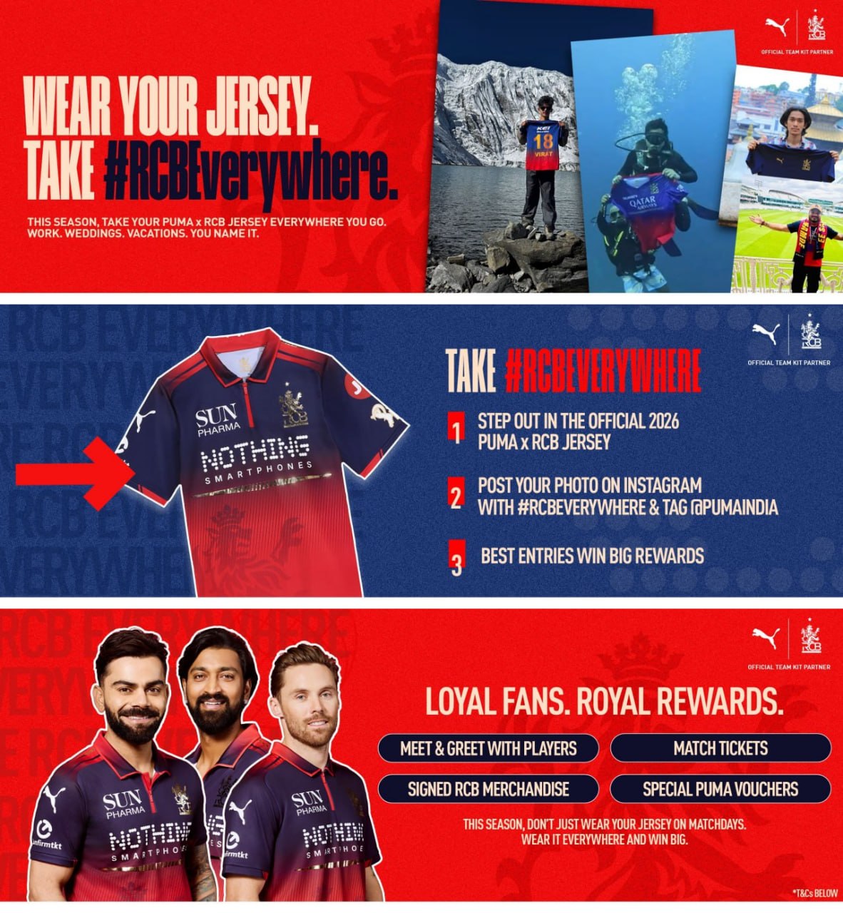 PUMA x RCB #RCBEverywhere Campaign 2026