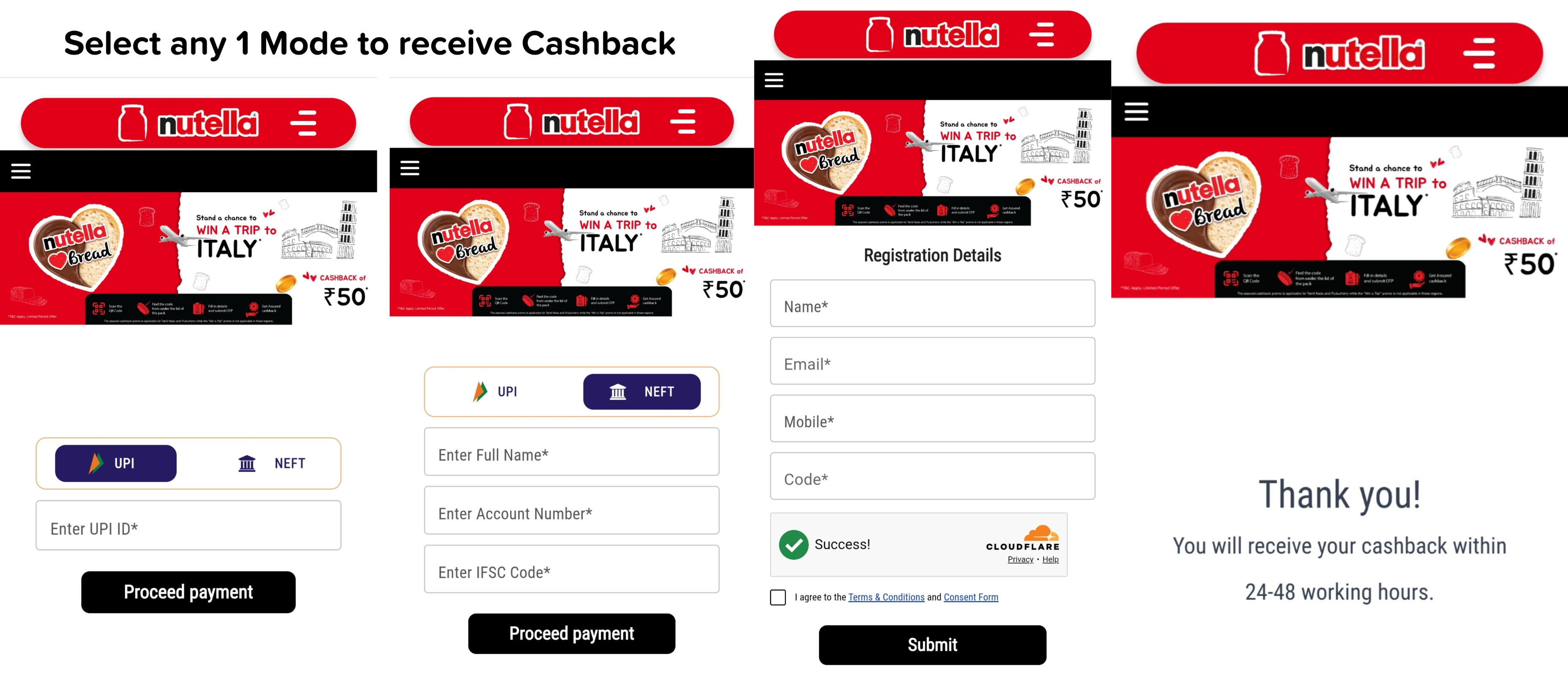 Cadbury Movie Voucher Nutella Cashback Offer 2026 – Win ₹50 or ₹75 PVR INOX Movie Ticket Voucher