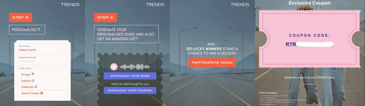 Tune With TRENDS Holiday Edition - Win Free Trip + ₹500 Coupon
