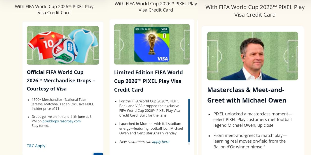 Exclusive HDFC PIXEL FIFA World Cup Merchandise Offer - Grab Official FIFA Merch at ₹1