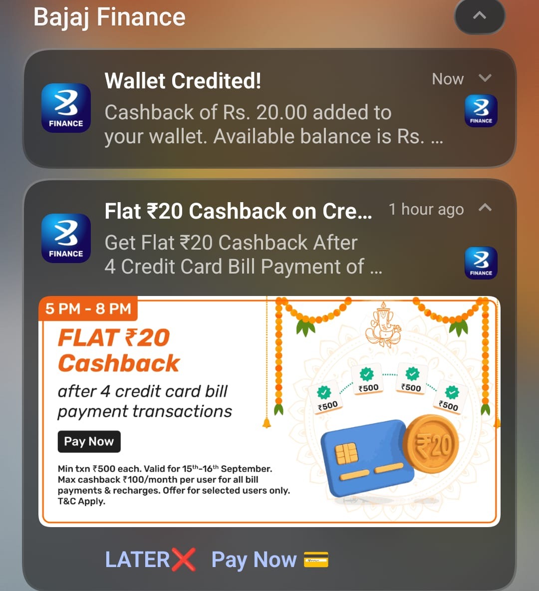 Bajaj Finserv Credit Card Cashback September 2026