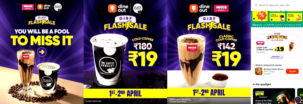 Swiggy Dineout GIRF Flash Sale Offer 2026