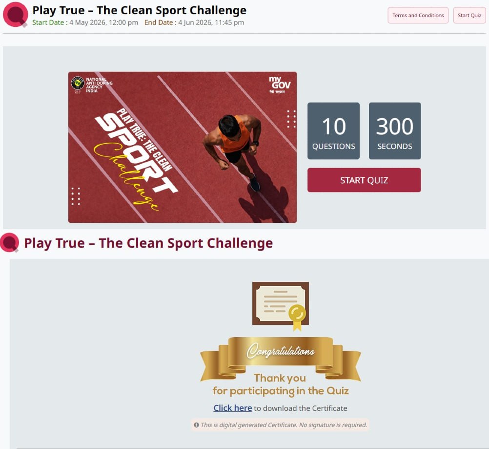 Play True - The Clean Sport Challenge