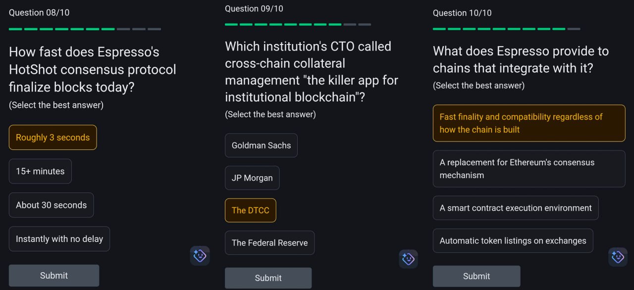 Join the Binance Learn and Earn Espresso Quiz