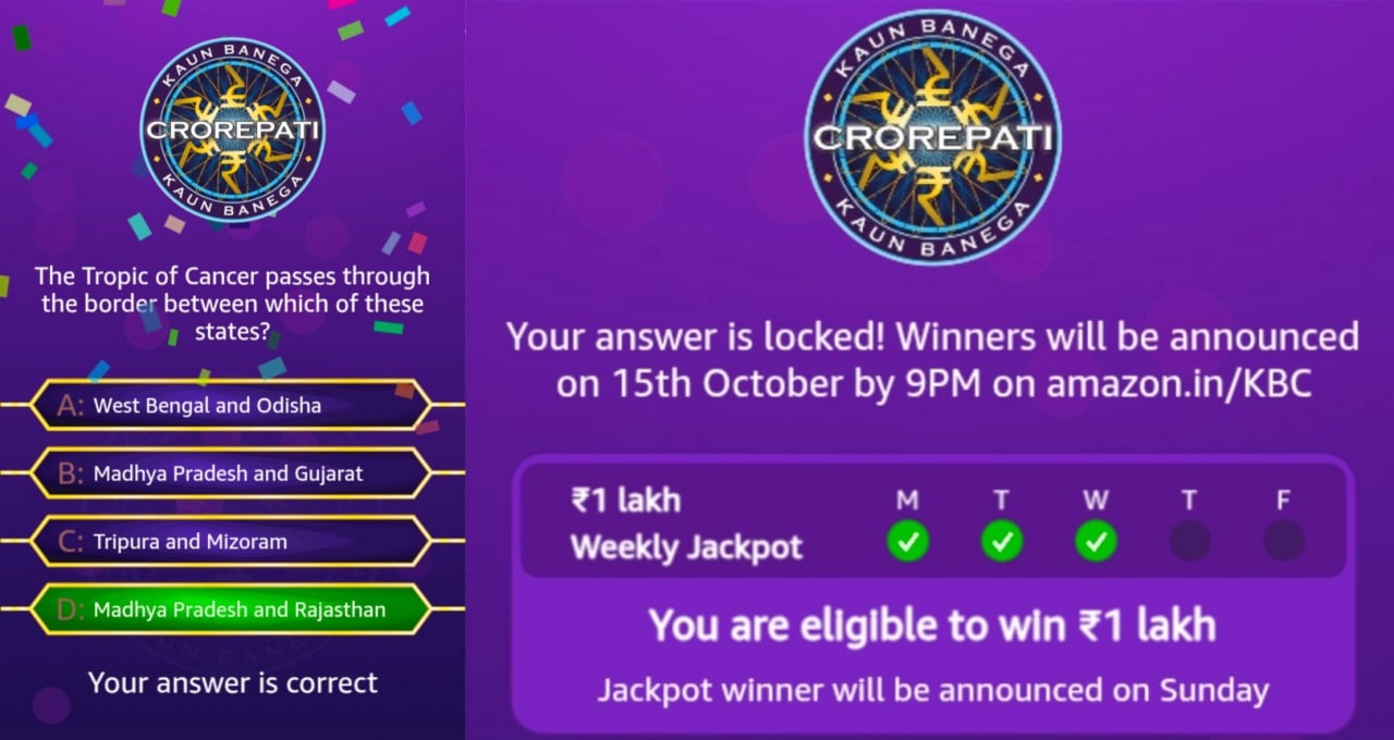 Amazon KBC Quiz 2026