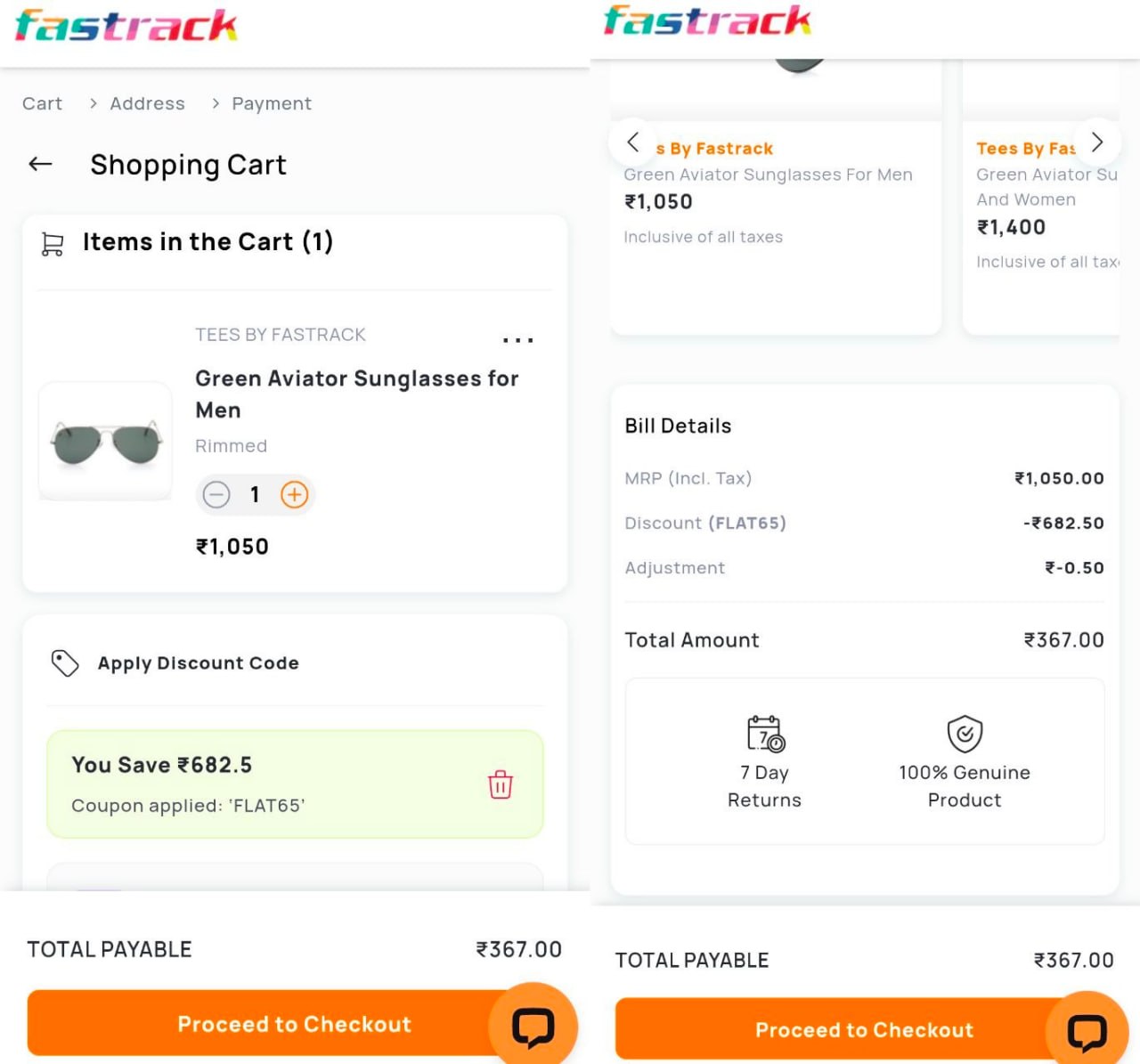 Fastrack Eyewear 65% Off Offer 2026