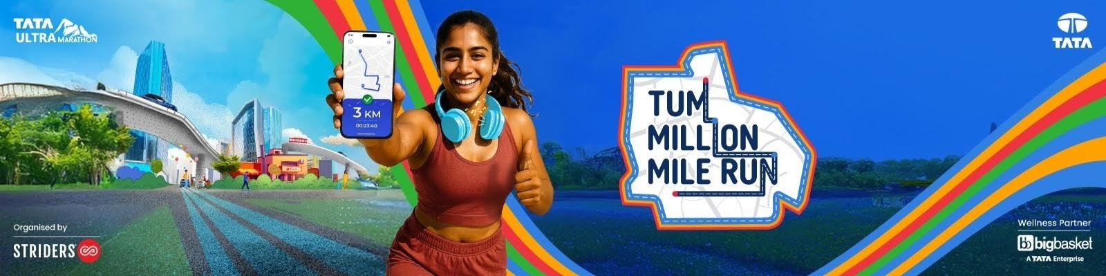 Tata Ultra Marathon Million Mile Run virtual running challenge