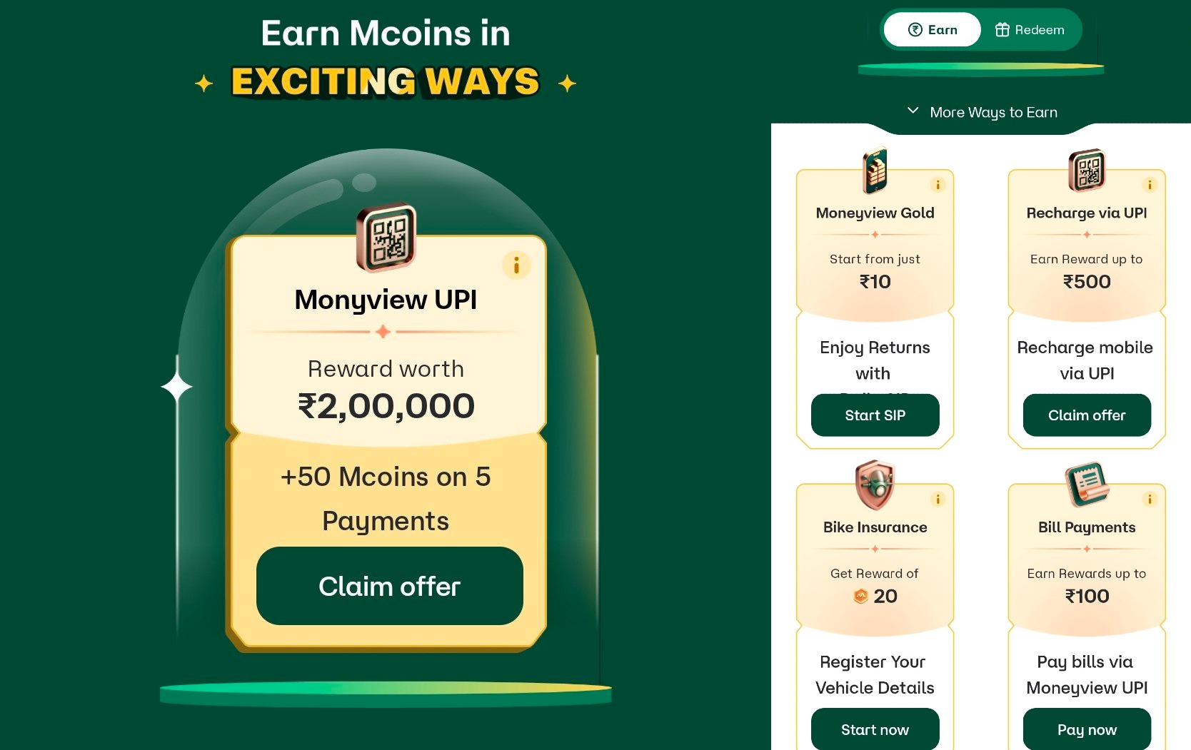Earn MCoins and Redeem Free Gold